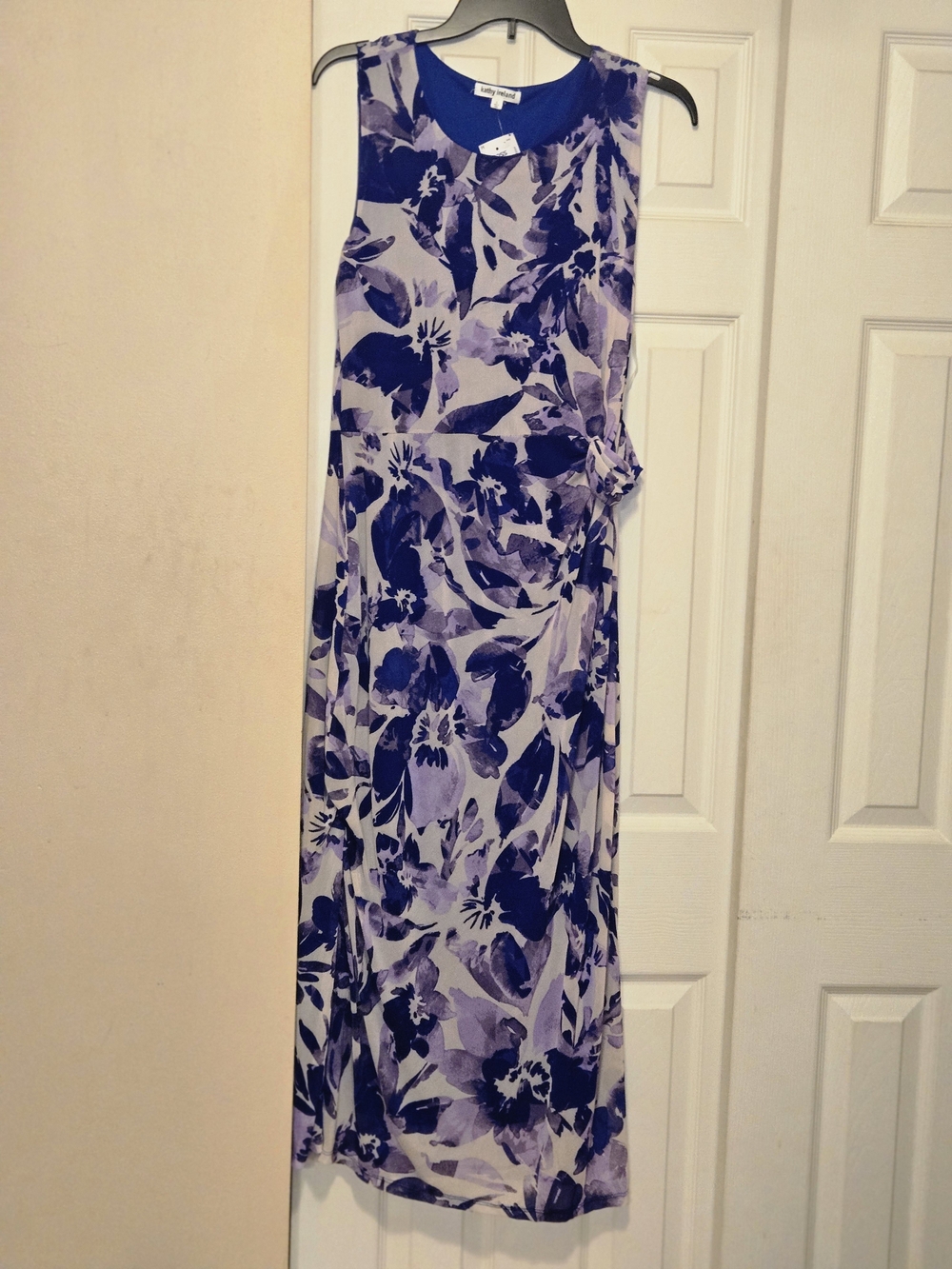 kathy ireland Purple Floral Maxi Dress